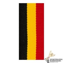 Gedraaid halslint Zwart-Geel-Rood - V4.Z-G-R