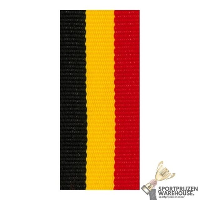 Gedraaid halslint Zwart-Geel-Rood