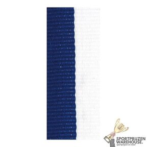 Gedraaid halslint Wit-Blauw - V4.W-B