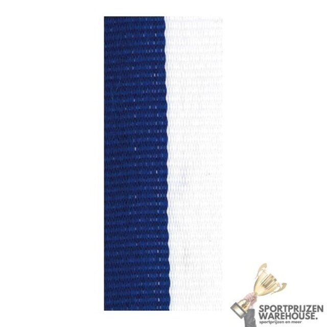 Gedraaid halslint Blauw-Wit Gedraaid halslint Blauw-Wit