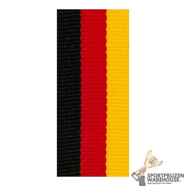 Smal Halslint Zwart/Rood/Geel