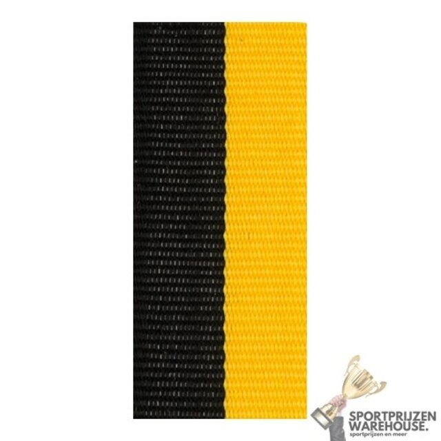 Smal Halslint Zwart/Geel