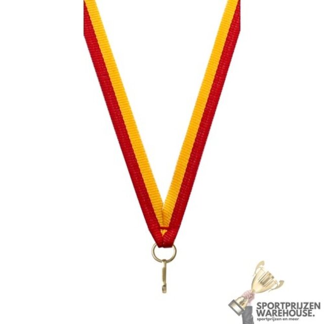 Smal Halslint Rood/Geel