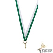 Smal Halslint Groen/Wit