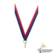 Smal Halslint Blauw/Rood