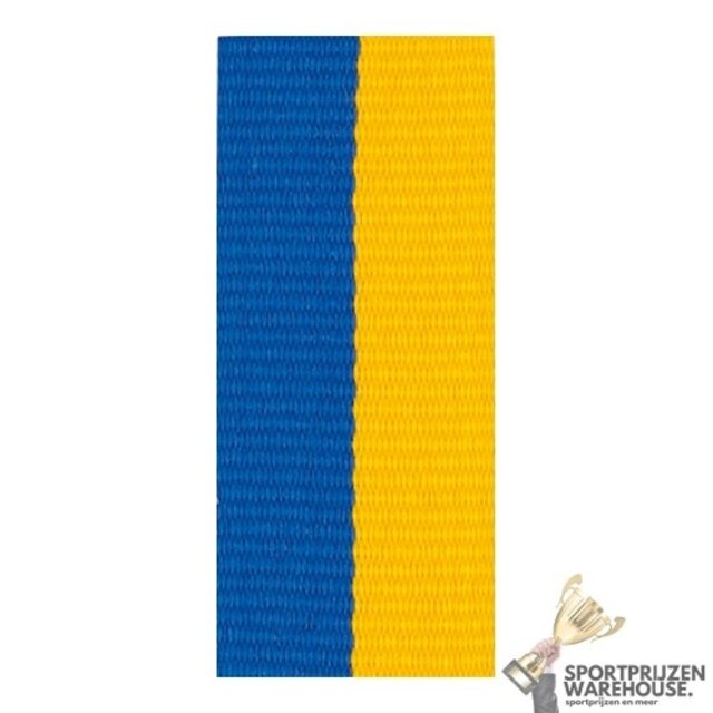 Smal Halslint Blauw/Geel