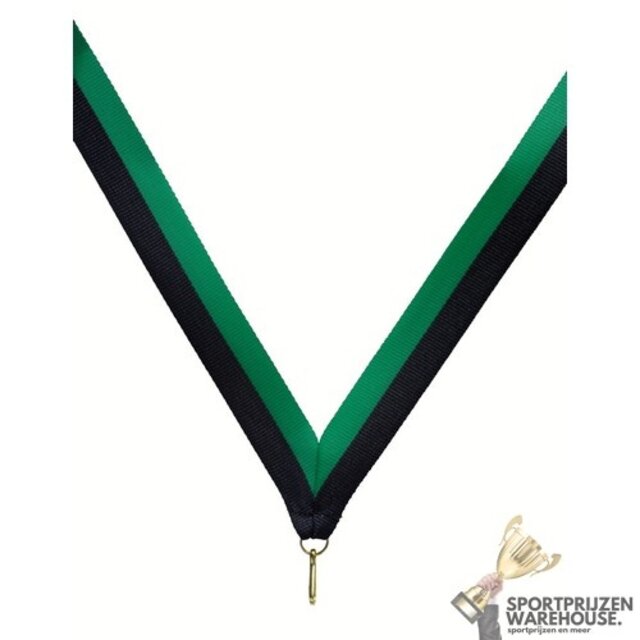 Halslint Zwart/Groen
