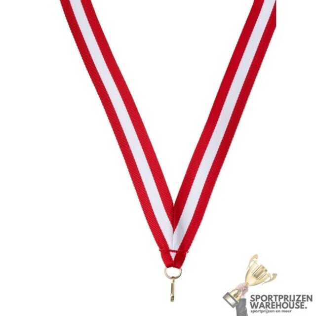 Halslint Rood/Wit/Rood