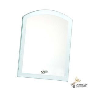 Halve maan glazen award in verschillende afmetingen - W543