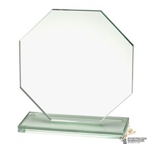 Unieke glazen award in verschillende afmetingen