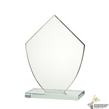 Driehoekige glazen award in verschillende afmetingen - W443