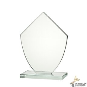 Driehoekige glazen award in verschillende afmetingen - W443