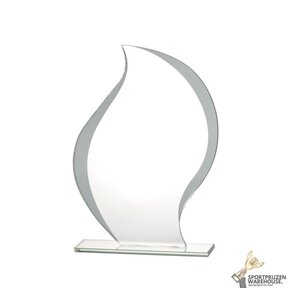 Unieke glazen award in verschillende afmetingen - W293