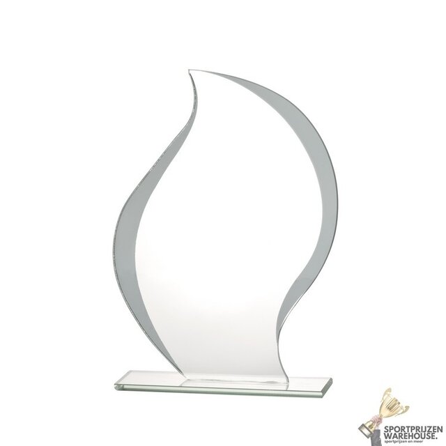 Unieke glazen award in verschillende afmetingen
