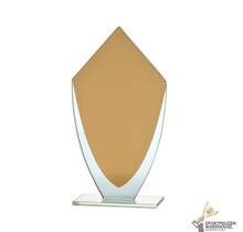 Gouden glazen award in verschillende afmetingen