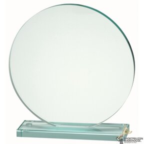 Ronde glazen award in verschillende afmetingen - W654