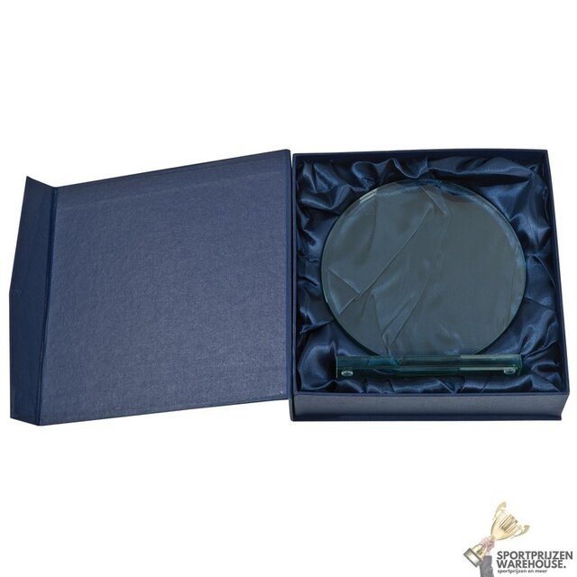 Ronde glazen award in verschillende afmetingen