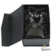 Love symbol glazen award in verschillende afmetingen