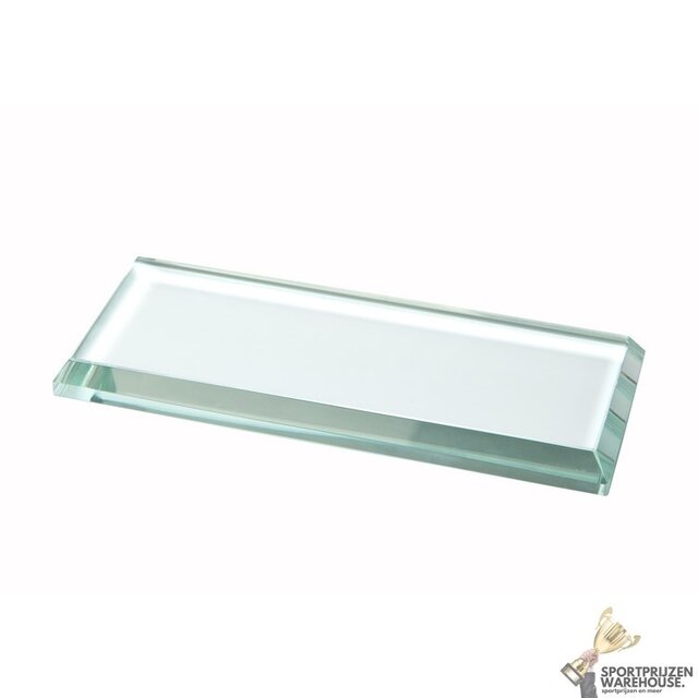 Heart shaped glazen award in verschillende afmetingen