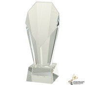 Standing glazen award in verschillende afmetingen