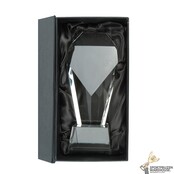 Standing glazen award in verschillende afmetingen