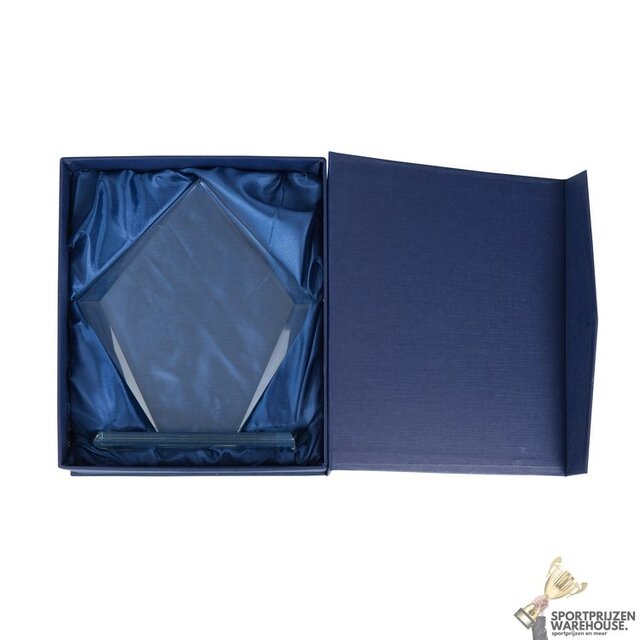 Triangle glazen award in verschillende afmetingen