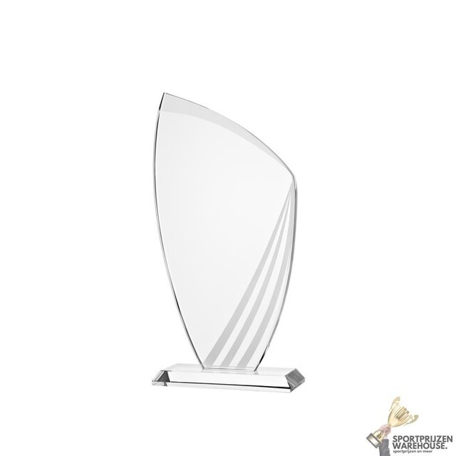 Stripe glazen award in verschillende afmetingen