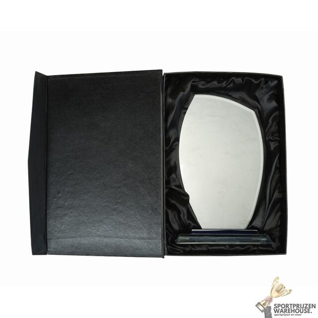 Mooi ovale glazen award in verschillende afmetingen