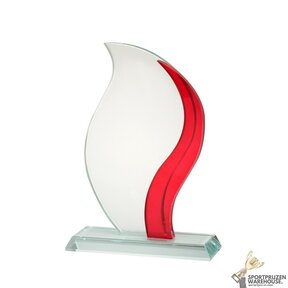Luxe rode glazen award in verschillende afmetingen - W333