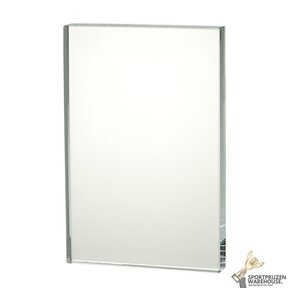 Rechtopstaande glazen award in verschillende afmetingen - W165