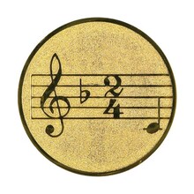 Muzieknoten afbeelding voor in Sportprijzen - A1.047