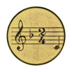 Muzieknoten afbeelding voor in Sportprijzen - A1.047