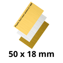 Kunststof graveerplaatje klein voor Sportprijzen - G71