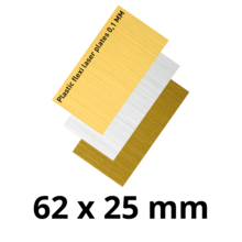 Kunststof graveerplaatje middel voor Sportprijzen - G72