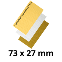 Kunststof graveerplaatje groot voor Sportprijzen - G73