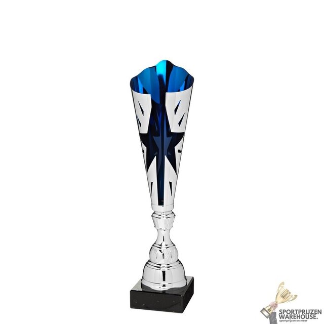 Mooie bokaal met een Blauwe accent kleur