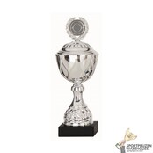 Zilveren beker met groot topstuk Zilveren beker met groot topstuk