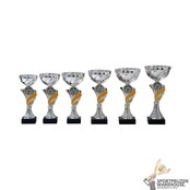 Zilveren beker met goud accentje