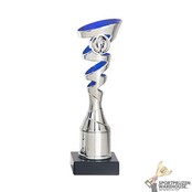 Voordelige trofee met blauw accent