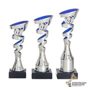 Voordelige trofee met blauw accent