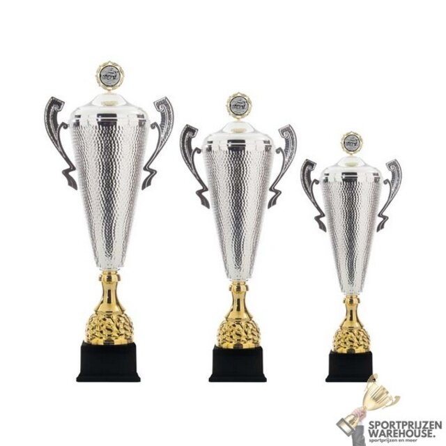 Luxe wisselbeker met gouden topstuk Luxe wisselbeker met gouden topstuk