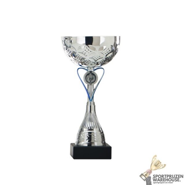 Heart trofee met blauw accentje