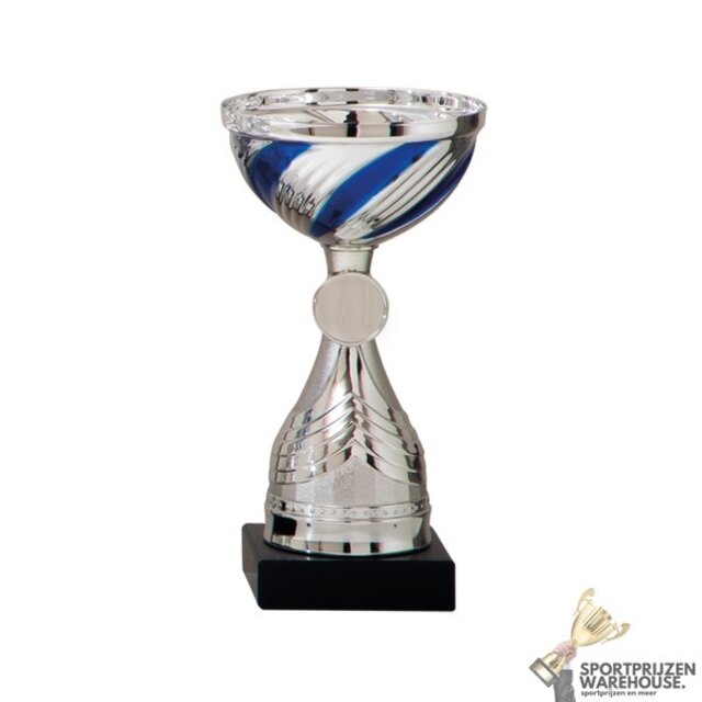 Budget beker met blauw Budget beker met blauw