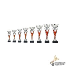 Zilveren beker met rood accent - AK5770