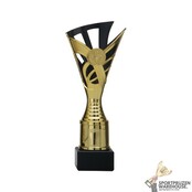 Gouden trofee in 3 hoogtes Gouden trofee in 3 hoogtes