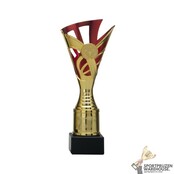 Sportprijs met rood accent