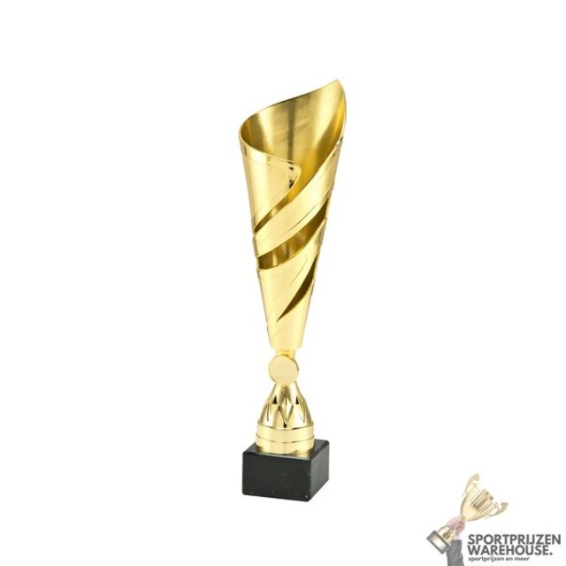 Leuke sportprijs met een Bronsen kleur in verschillende hoogtes