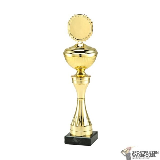 Unieke bokaal met een Gouden accent kleur