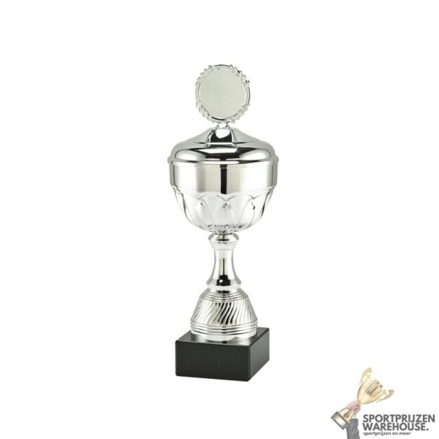 Unieke bokaal met een Zilveren accent kleur