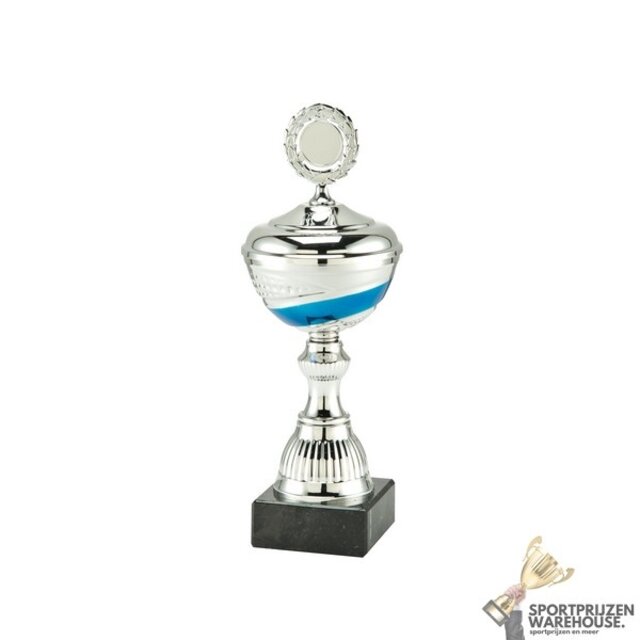 Unieke bokaal met een Zilveren accent kleur